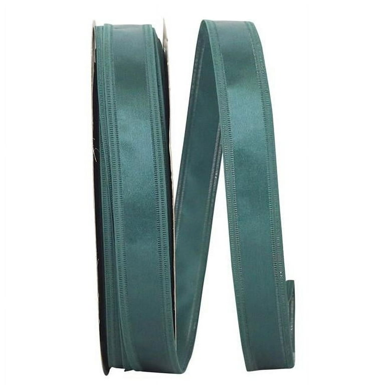 Reliant Ribbon - 5102W-580-02C, Soft Satin Ez Wired Edge Ribbon, Holiday  Green, 1/2 Inch, 100 Yards 