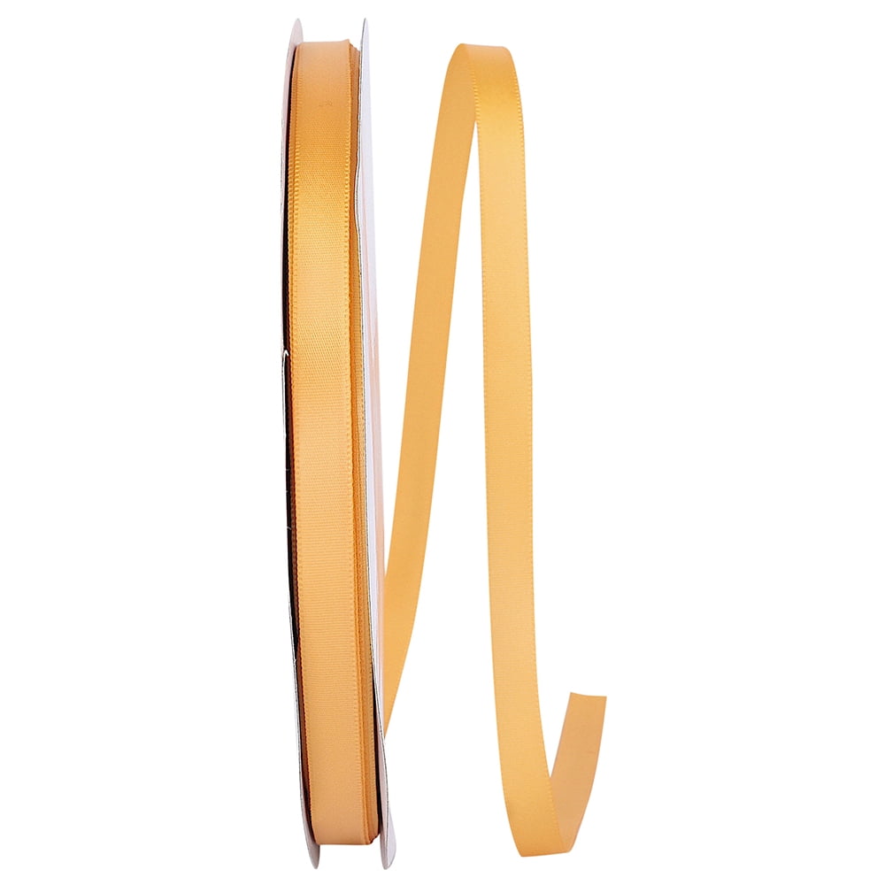 Reliant Gold Reliant Ribbon - 5150-035-15C, Single Face Sfs Satin Ribbon, Gold, 3/8 ...