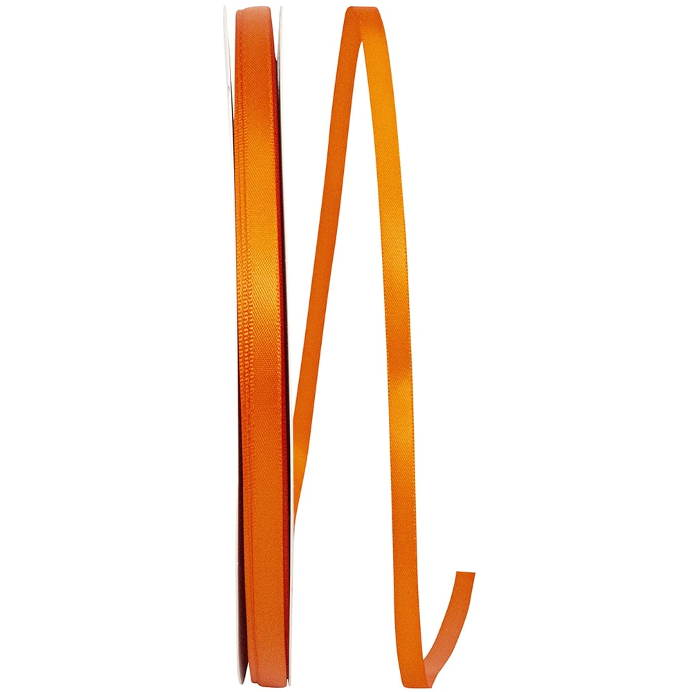Reliant Ribbon - 5150-058-01C, Single Face Sfs Satin Ribbon, Orange, 1/ ...