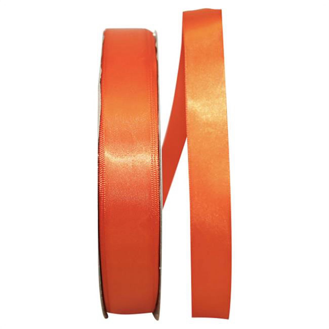 Reliant Ribbon - 5150-058-05C, Single Face Sfs Satin Ribbon, Orange, 7/ ...