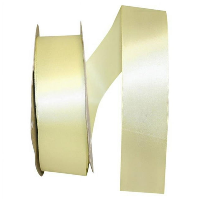 Reliant Ribbon - 5150-927-09K, Single Face Sfs Satin Ribbon, Maize, 1-1/2 Inch, 50 Yards