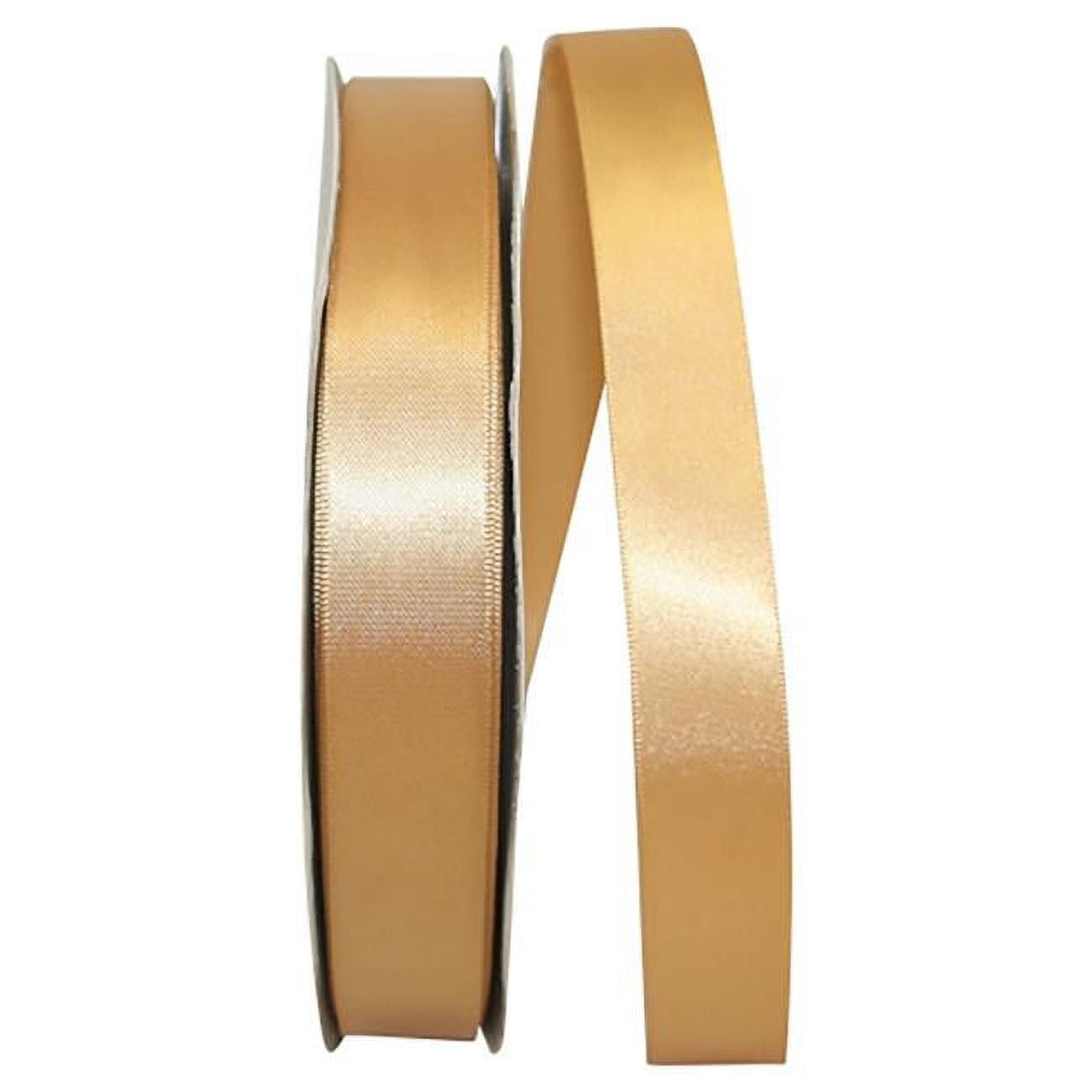 Reliant Gold Reliant Ribbon - 5150-928-05C, Single Face Sfs Satin Ribbon, Old Gold ...