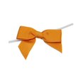 thumbnail image 1 of Reliant Ribbon - 5172-03503-2X1, Grosgrain Twist Tie Bows - Small Bows, Gold, 5/8 Inch, 100 Pieces, 1 of 1