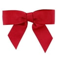 thumbnail image 1 of Reliant Ribbon - 5173-08405-3X2, Grosgrain Twist Tie Bows - Large Bows, Cranberry, 7/8 Inch, 100 Pieces, 1 of 1
