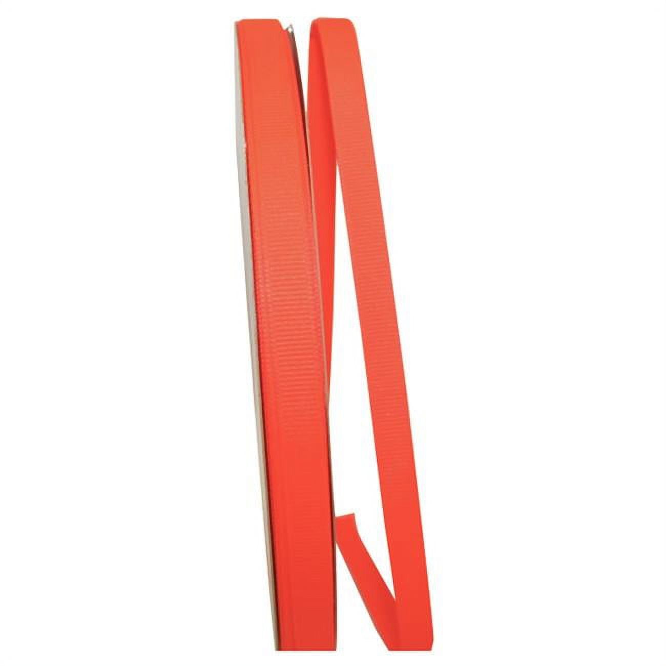 Reliant Ribbon - 5200-011-15C, Grosgrain Texture Ribbon, Neon Orange, 3 ...