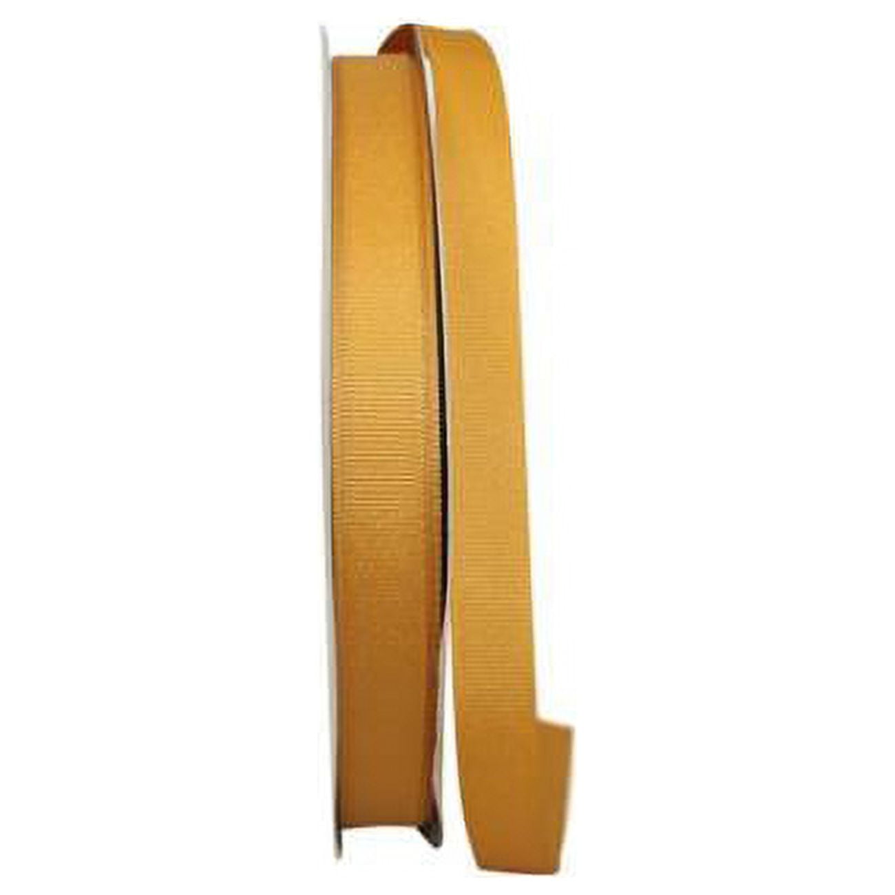 Reliant Gold Reliant Ribbon - 5200-035-03C, Grosgrain Texture Ribbon, Gold, 5/8 Inch ...