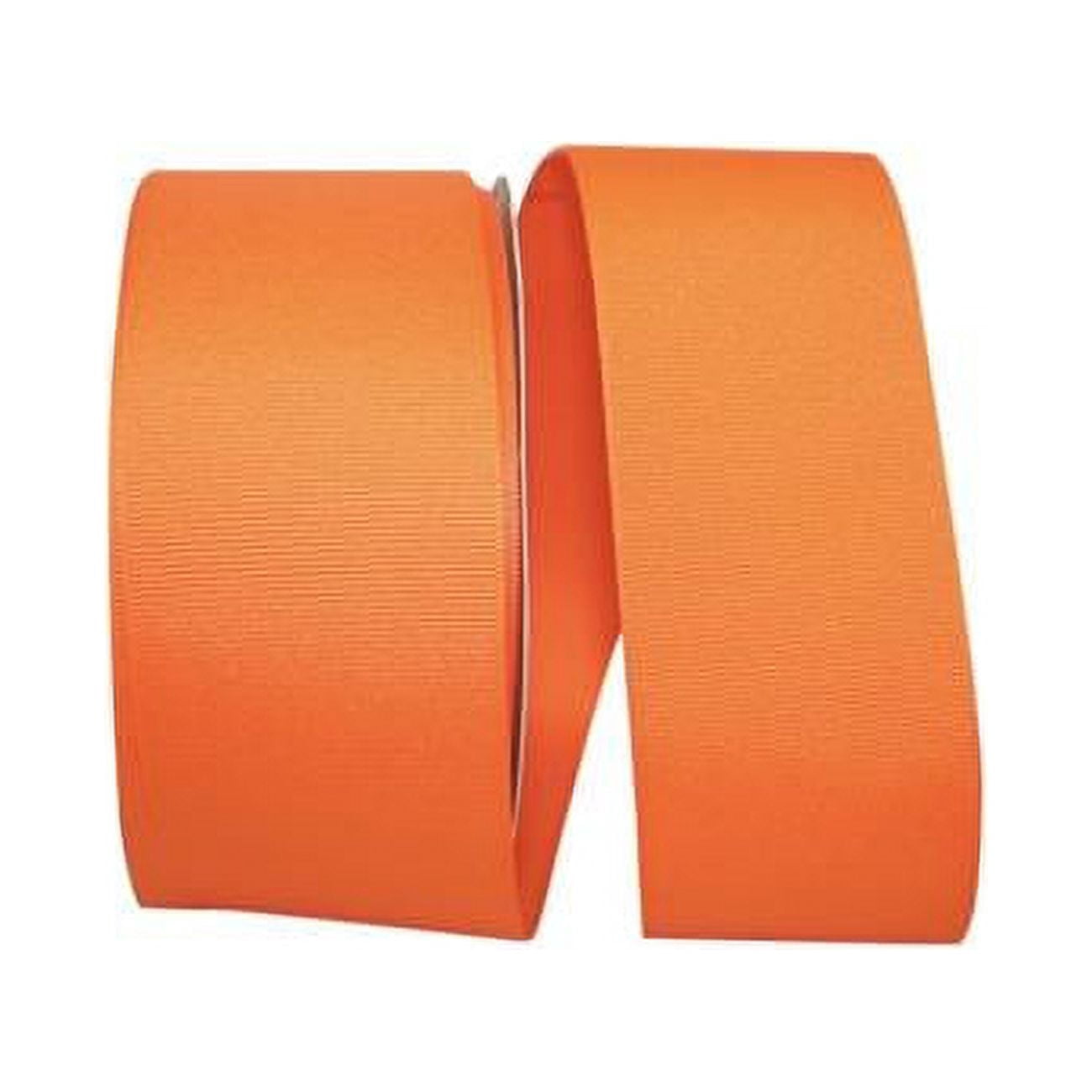 Reliant Ribbon - 5200-058-16K, Grosgrain Texture Ribbon, Orange, 2-1/4 ...