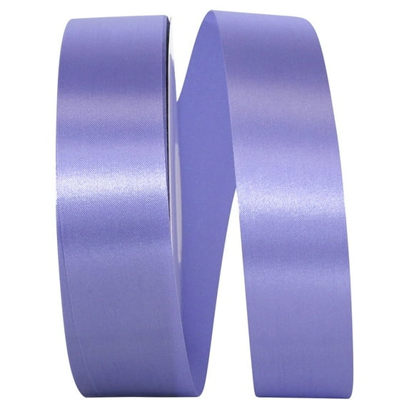 Reliant Ribbon - 5400-119-09C, Floral Satin With Firm Finish Ribbon, Periwinkle, 1-3/8 Inch, 100 Yards