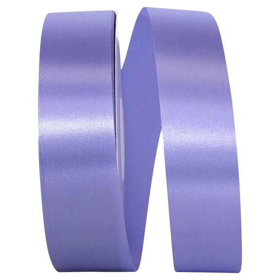 Reliant Ribbon - 5400-119-09C, Floral Satin With Firm Finish Ribbon, Periwinkle, 1-3/8 Inch, 100 Yards