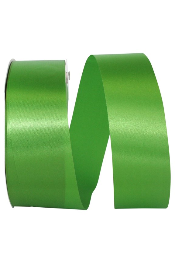 - 5400-510-16C, Floral Satin With Firm Finish Ribbon, Emerald, 1-7/8 Inch, 100 Yards