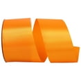 thumbnail image 1 of Reliant Ribbon - 5400-762-40K, Floral Satin With Firm Finish Ribbon, Tangerine, 2-1/2 Inch, 50 Yards, 1 of 1