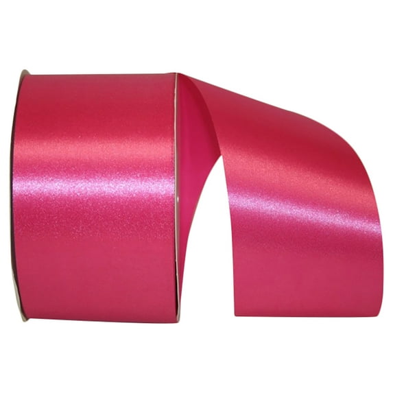 Reliant Ribbon - 5400-963-40K, Floral Satin With Firm Finish Ribbon, Azalea, 2-1/2 Inch, 50 Yards