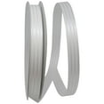 thumbnail image 1 of Reliant Ribbon - 5800-030-03C, Tuxedo Stripes Ribbon, White, 5/8 Inch, 100 Yards, 1 of 1