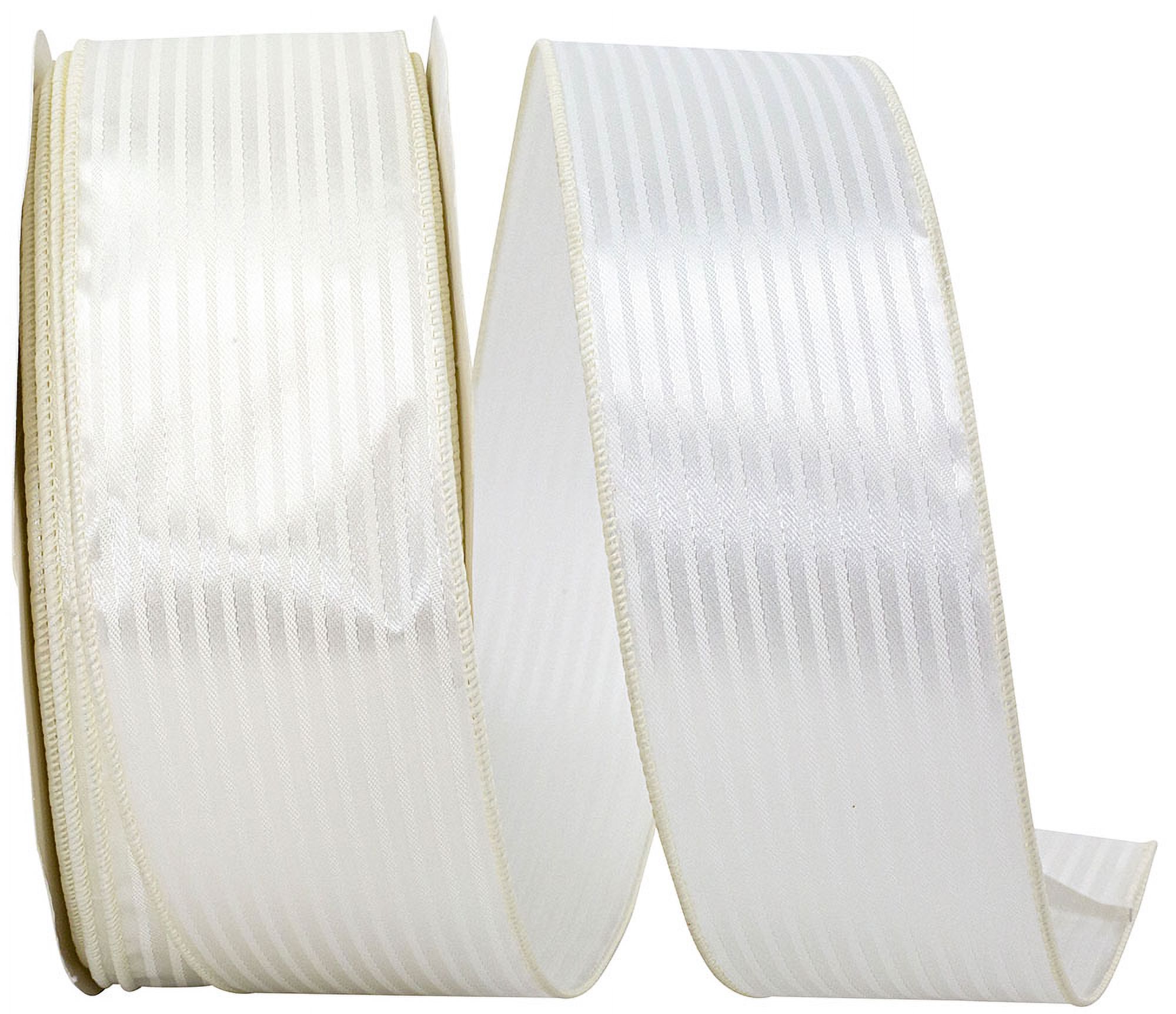 Reliant Ribbon - 5850W-810-40K, Ribbon, Ivory, 2-1/2 Inch, 50 Yards ...