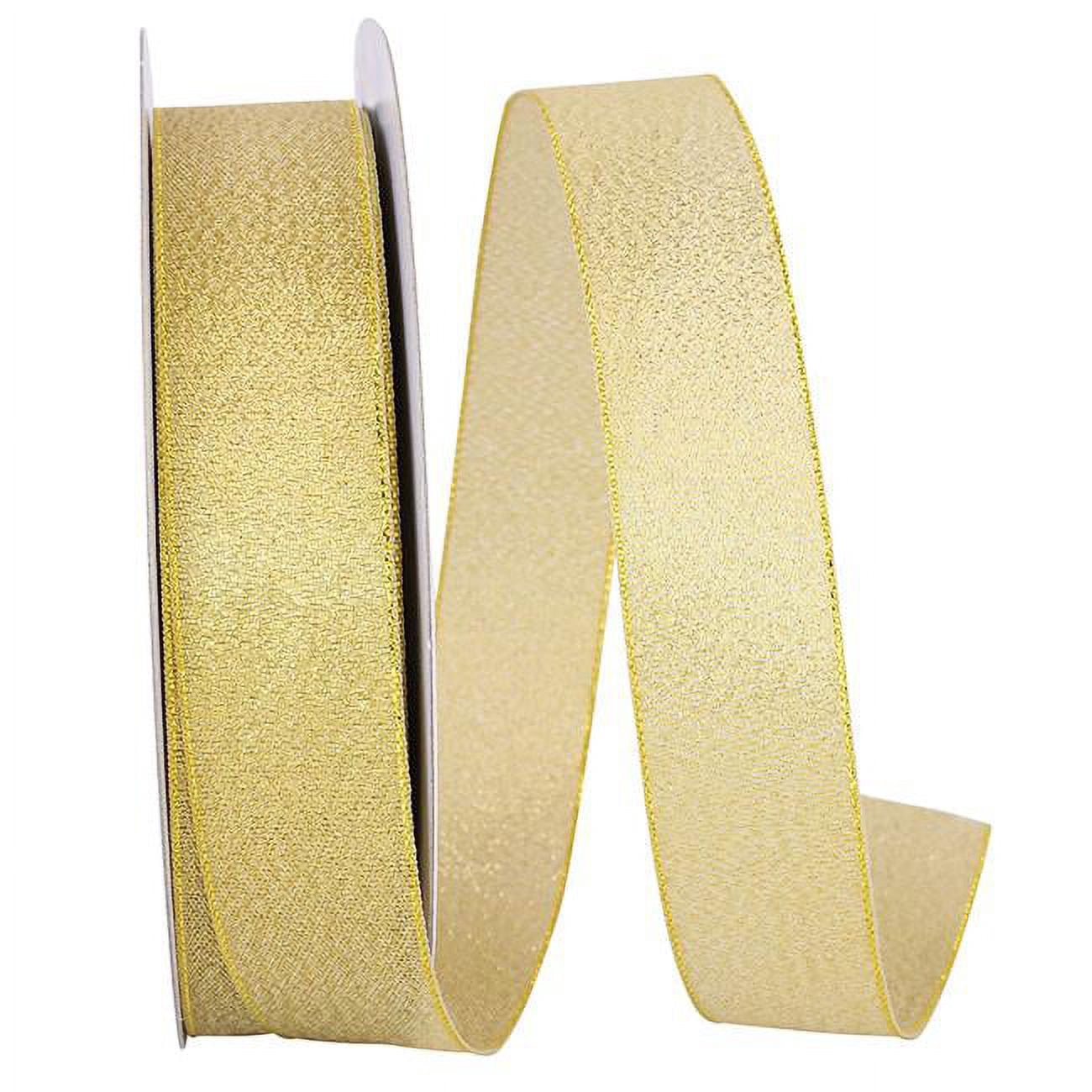 Reliant Gold Reliant Ribbon - 60019-035-05J, Woven Shimmer Ribbon, Gold, 7/8 Inch ...