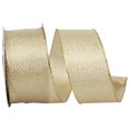thumbnail image 1 of Reliant Ribbon - 60039W-035-09F, Glimmer Wired Edge Ribbon, Gold, 1-1/2 Inch, 10 Yards, 1 of 1