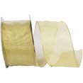 thumbnail image 1 of Reliant Ribbon - 60063W-035-40K, Mesh Deluxe Wired Edge Ribbon, Gold, 2-1/2 Inch, 50 Yards, 1 of 1