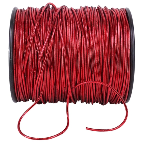 Reliant Ribbon - 60123-065-06C, Stretch Cord Home Decor Trimmings, Red, 1/16 Inch, 100 Yards