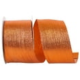thumbnail image 1 of Reliant Ribbon - 60229W-082-40J, Woven Lame Wired Edge Ribbon, Bronze, 2-1/2 Inch, 25 Yards, 1 of 1