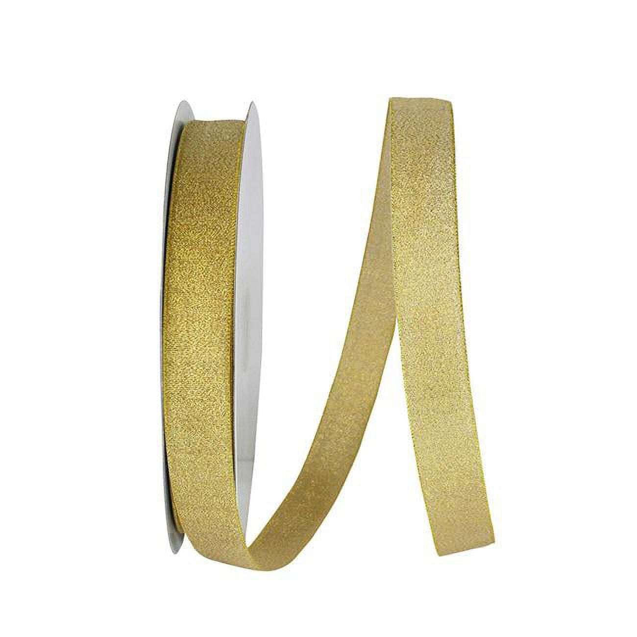 Reliant Gold Reliant Ribbon - 60230-035-05C, Metallic Sparkle Shimmer Lame Ribbon ...