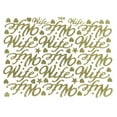 thumbnail image 1 of Reliant Ribbon 64004-035-WIFE Wife Standard RD Floral Script Word Sticker, Gold, 1 of 1