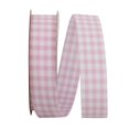 thumbnail image 1 of Reliant Ribbon - 7101-168-05J, Gingham Check Ribbon, Powder Pink, 7/8 Inch, 25 Yards, 1 of 1