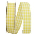 thumbnail image 1 of Reliant Ribbon - 7101-640-05J, Gingham Check Ribbon, Lemon, 7/8 Inch, 25 Yards, 1 of 1