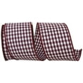 thumbnail image 1 of Reliant Ribbon - 7101M-201-40F, Gingham Check We Ribbon, Wine, 2-1/2 Inch, 10 Yards, 1 of 1