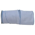 thumbnail image 1 of Reliant Ribbon - 77313M-053-10F, Seersucker Stripe Wired Edge Ribbon, Blue, 4 Inch, 10 Yards, 1 of 1