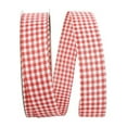 thumbnail image 1 of Reliant Ribbon - 90052W-065-09K, Great Gingham 3 Value Wired Edge Ribbon, Red, 1-1/2 Inch, 50 Yards, 1 of 1