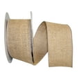 thumbnail image 1 of Reliant Ribbon - 90358W-750-40F, Hey Jute Burlap Wired Edge Ribbon, Natural, 2-1/2 Inch, 10 Yards, 1 of 1