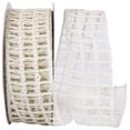 thumbnail image 1 of Reliant Ribbon - 90361W-810-40J, Grand Net Jute Wired Edge Ribbon, Ivory, 2-1/2 Inch, 25 Yards, 1 of 1