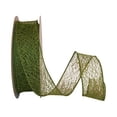 thumbnail image 1 of Reliant Ribbon - 90411W-043-09J, Web Natural Wired Edge Ribbon, Moss, 1-1/2 Inch, 25 Yards, 1 of 1