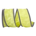 thumbnail image 1 of Reliant Ribbon - 90771W-042-40F, Taffeta Gingham Edge Wired Edge Ribbon, Apple Green, 2-1/2 Inch, 10 Yards, 1 of 1