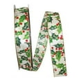 thumbnail image 1 of Reliant Ribbon - 92323W-001-09K, Holly Value Wired Edge Ribbon, Multi, 1-1/2 Inch, 50 Yards, 1 of 1