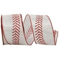 thumbnail image 1 of Reliant Ribbon - 92542W-030-40F, Baseball Stitch We Rd Ribbon, White, 2-1/2 Inch, 10 Yards, 1 of 1