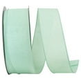 thumbnail image 1 of Reliant Ribbon - 92573W-077-40K, Everyday Linen Value Wired Edge Ribbon, Aqua, 2-1/2 Inch, 50 Yards, 1 of 1