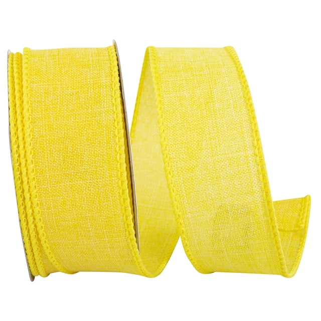 Reliant Ribbon - 92573W-079-09F, Everyday Linen Value Wired Edge Ribbon ...
