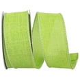 thumbnail image 1 of Reliant Ribbon - 92573W-204-09F, Everyday Linen Value Wired Edge Ribbon, Lime, 1-1/2 Inch, 10 Yards, 1 of 1