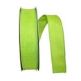 thumbnail image 1 of Reliant Ribbon - 92573W-204-09K, Everyday Linen Value Wired Edge Ribbon, Lime, 1-1/2 Inch, 50 Yards, 1 of 1