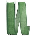 thumbnail image 1 of Reliant Ribbon - 92573W-510-09K, Everyday Linen Value Wired Edge Ribbon, Emerald, 1-1/2 Inch, 50 Yards, 1 of 1