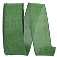 thumbnail image 1 of Reliant Ribbon - 92573W-510-40K, Everyday Linen Value Wired Edge Ribbon, Emerald, 2-1/2 Inch, 50 Yards, 1 of 1