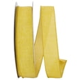 thumbnail image 1 of Reliant Ribbon - 92573W-662-09K, Everyday Linen Value Wired Edge Ribbon, Yellow Gold, 1-1/2 Inch, 50 Yards, 1 of 1
