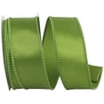 thumbnail image 1 of Reliant Ribbon - 92575W-043-09F, Satin Value Wired Edge Ribbon, Moss, 1-1/2 Inch, 10 Yards, 1 of 1