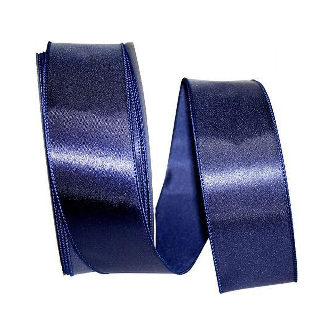 Reliant Ribbon 92311W-070-40K Metallic Stripe Value Wired Edge Ribbon, 2-1/2 inch x 50 Yards, Silver