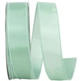 thumbnail image 1 of Reliant Ribbon 92575W-077-09K 1.5 in. 50 Yards Satin Value Wired Edge Ribbon, Aqua, 1 of 1
