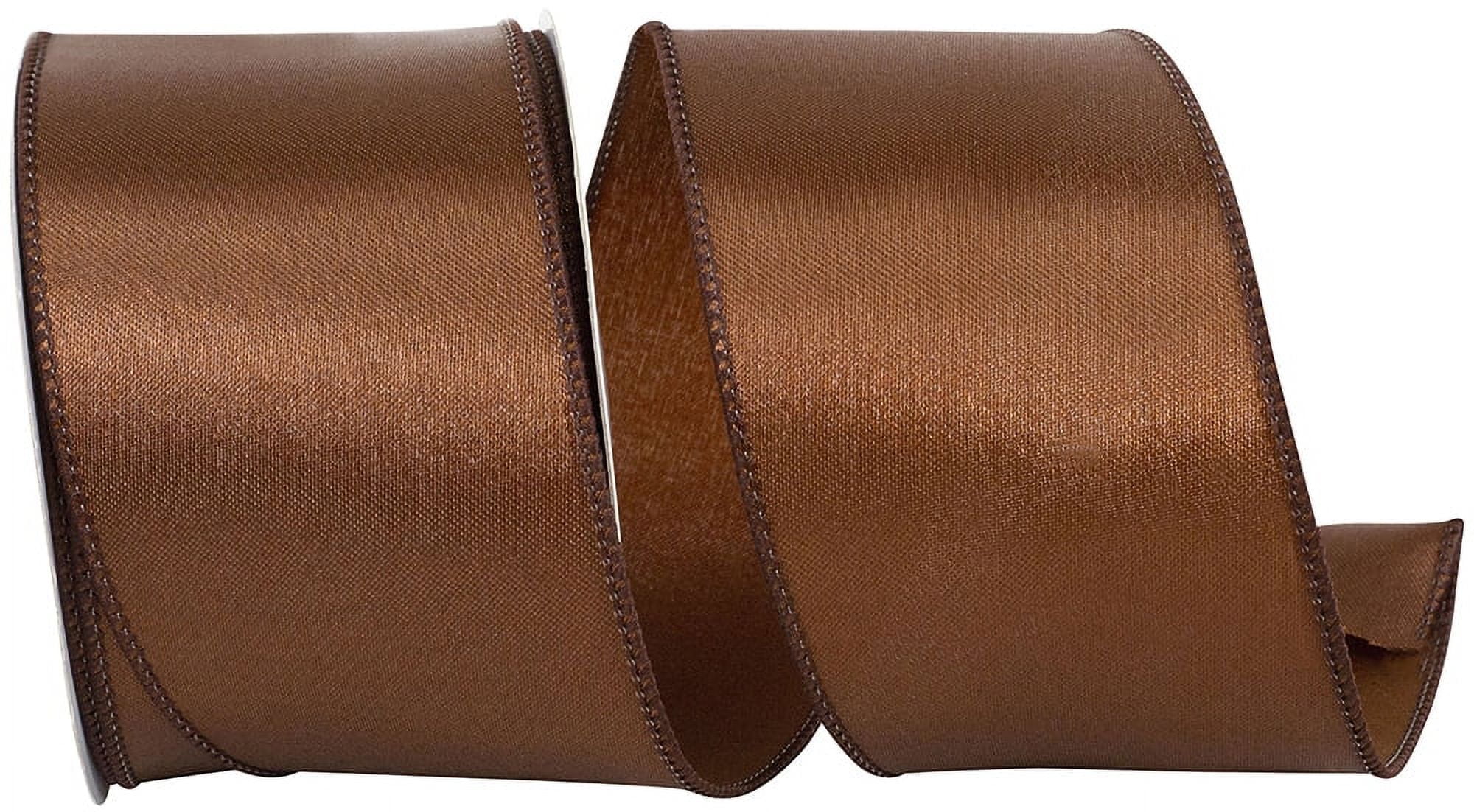 Reliant Ribbon - 92575W-222-09F, Satin Value Wired Edge Ribbon