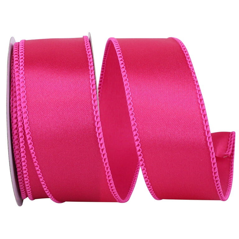 Reliant Ribbon - 92575W-222-09F, Satin Value Wired Edge Ribbon