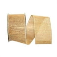 thumbnail image 1 of Reliant Ribbon - 92581W-750-40F, Jute Iridescent Wired Edge Ribbon, Natural, 2-1/2 Inch, 10 Yards, 1 of 1