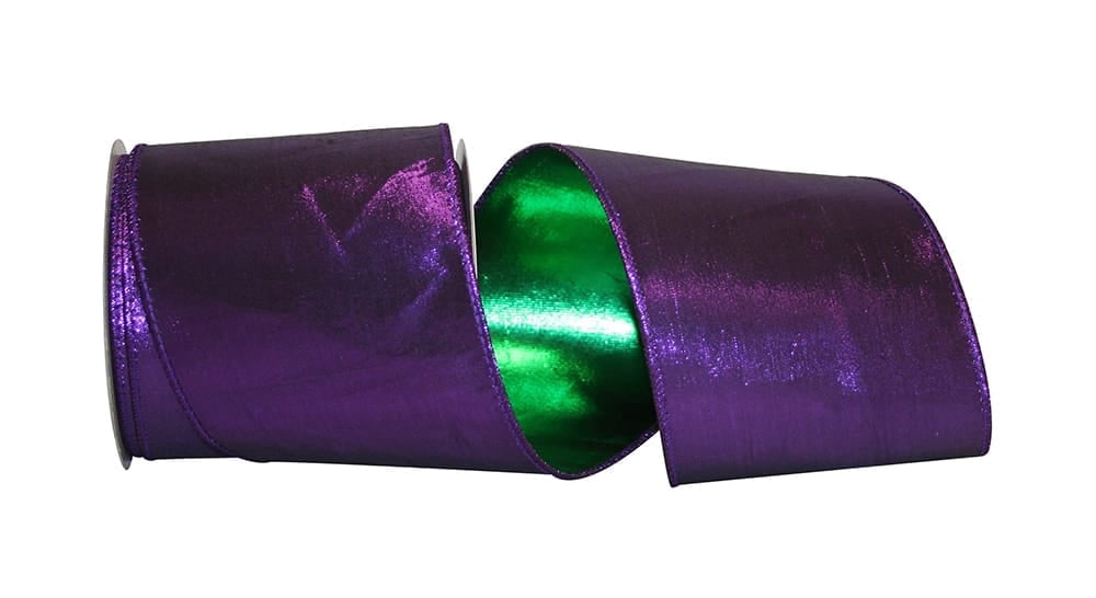 Reliant Ribbon - 92642W-321-10F, Lame Luxury Wired Edge Ribbon, Purple ...
